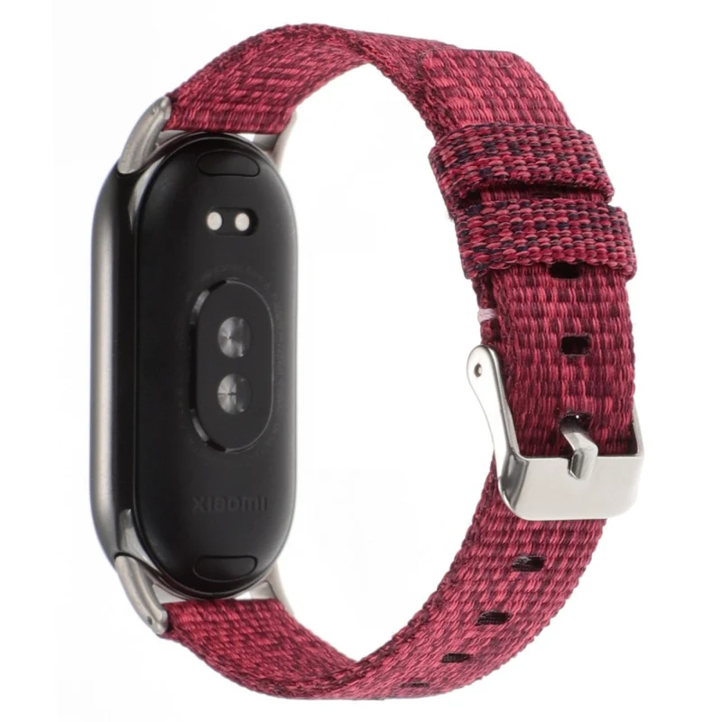 Xiaomi Smart Band 8 Nylon Watch Strap Adjustable Wrist Band Replacement - Light Purple