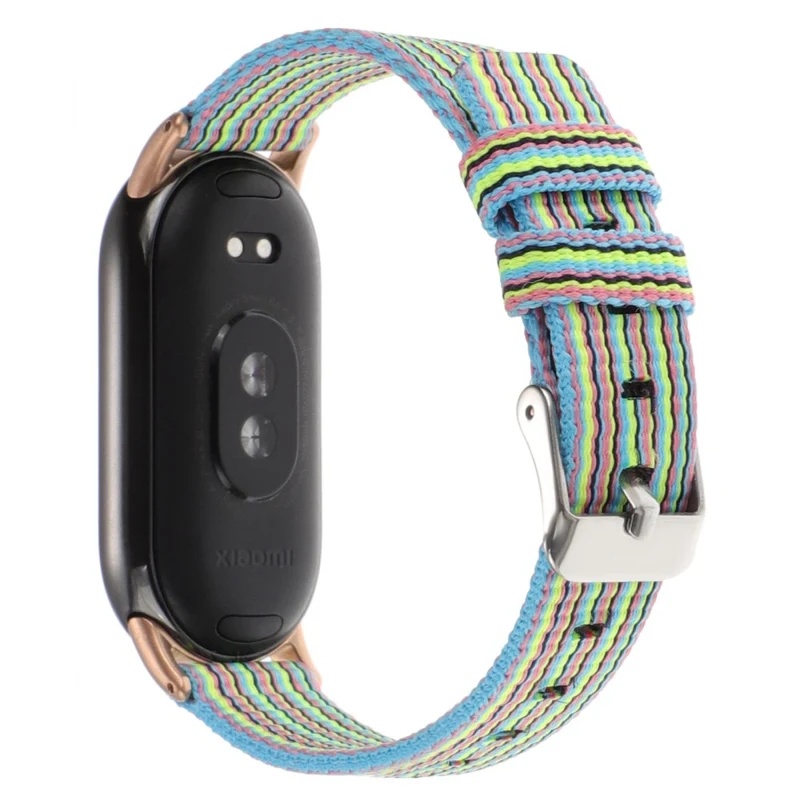 Xiaomi Smart Band 8 Nylon Watch Strap Adjustable Wrist Band Replacement - Light Purple