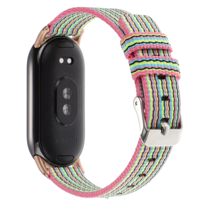 Xiaomi Smart Band 8 Nylon Watch Strap Adjustable Wrist Band Replacement - Light Purple