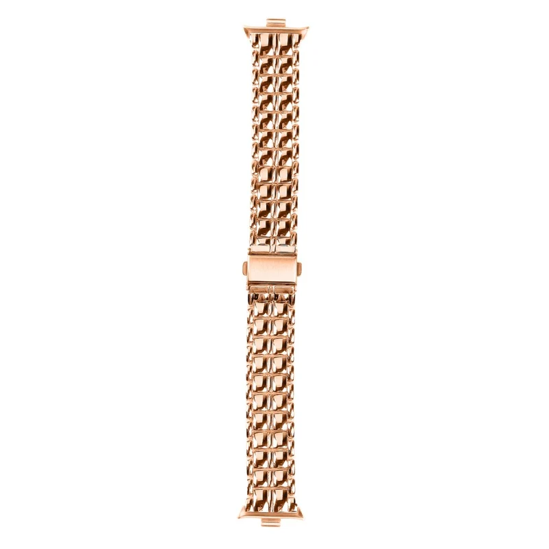 Xiaomi Redmi Watch 4 Wrist Bracelet Metal Watch Strap Rhinestone Decor Band - Rose Gold