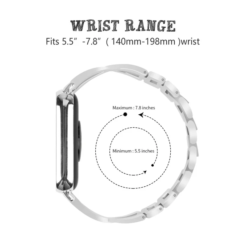Zinc Alloy Watch Strap Xiaomi Redmi Watch 4 Bling Rhinestone Decor Bracelet - Rose Gold