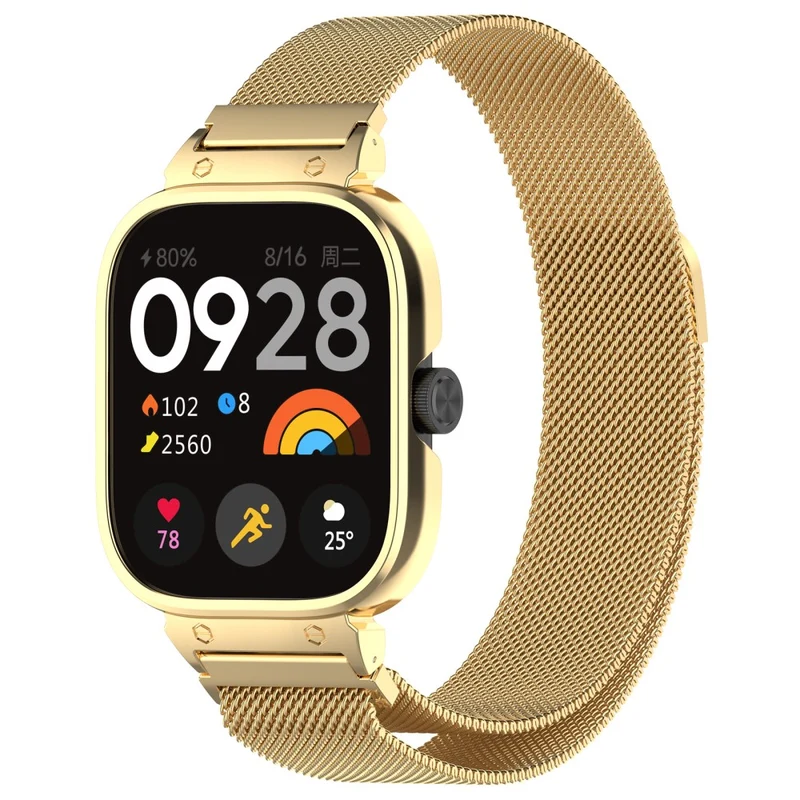 Xiaomi Redmi Watch 4 Stainless Steel Milanese Watch Strap with Metal Case