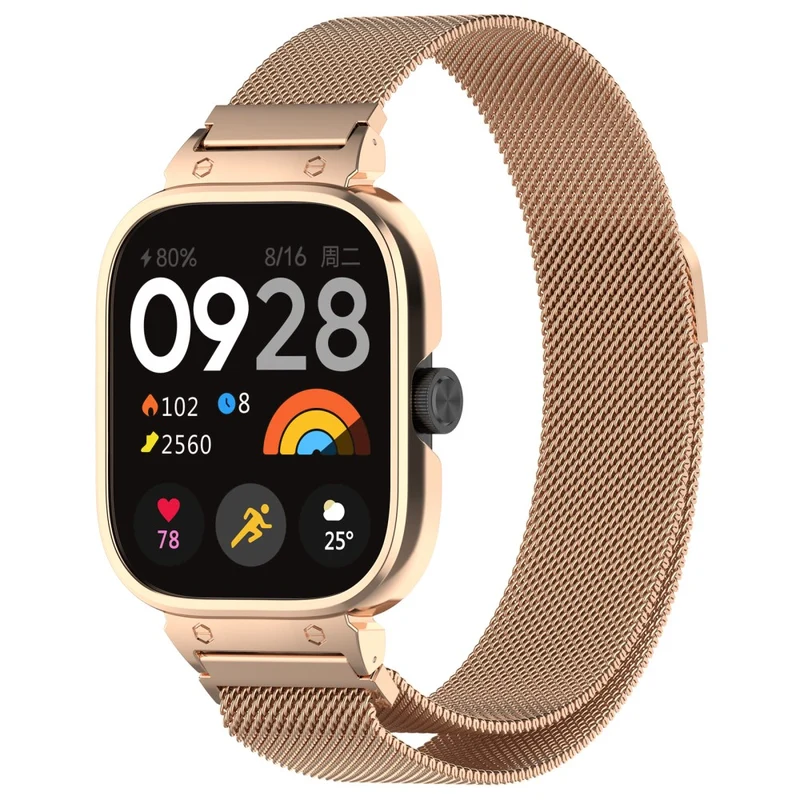 Xiaomi Redmi Watch 4 Stainless Steel Milanese Watch Strap with Metal Case