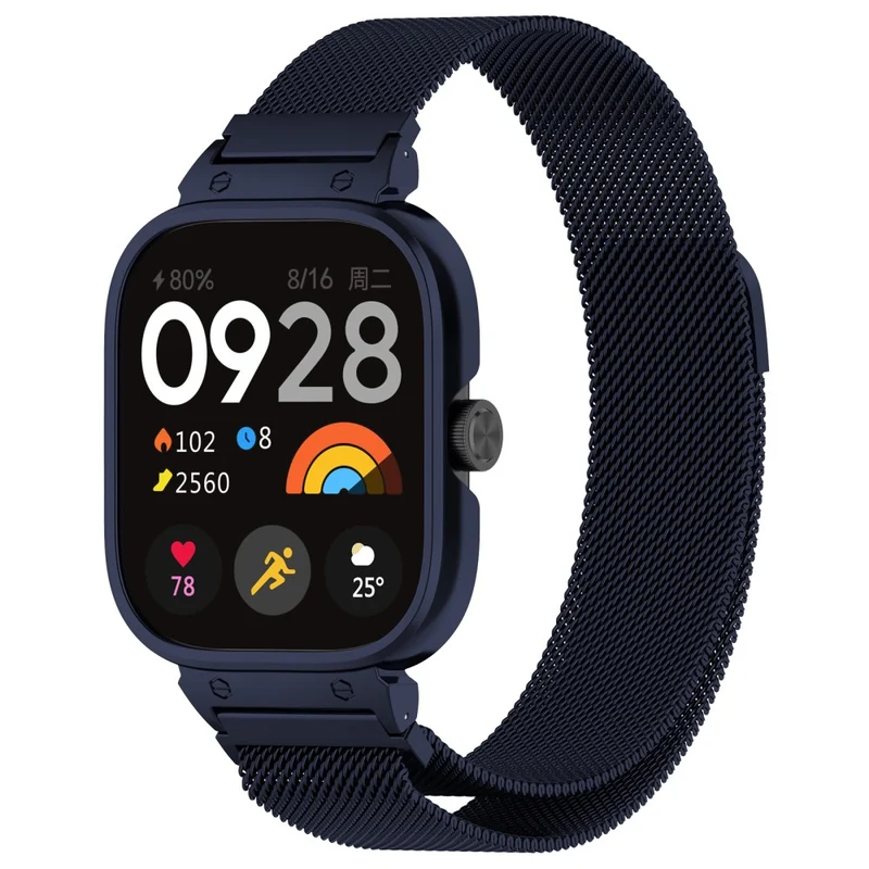 Xiaomi Redmi Watch 4 Stainless Steel Milanese Watch Strap with Metal Case
