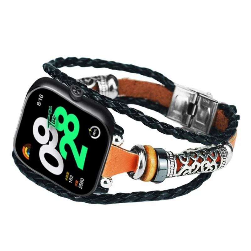 Xiaomi Redmi Watch 4 Watch Band Retro Stylish DIY Beaded Wrist Strap