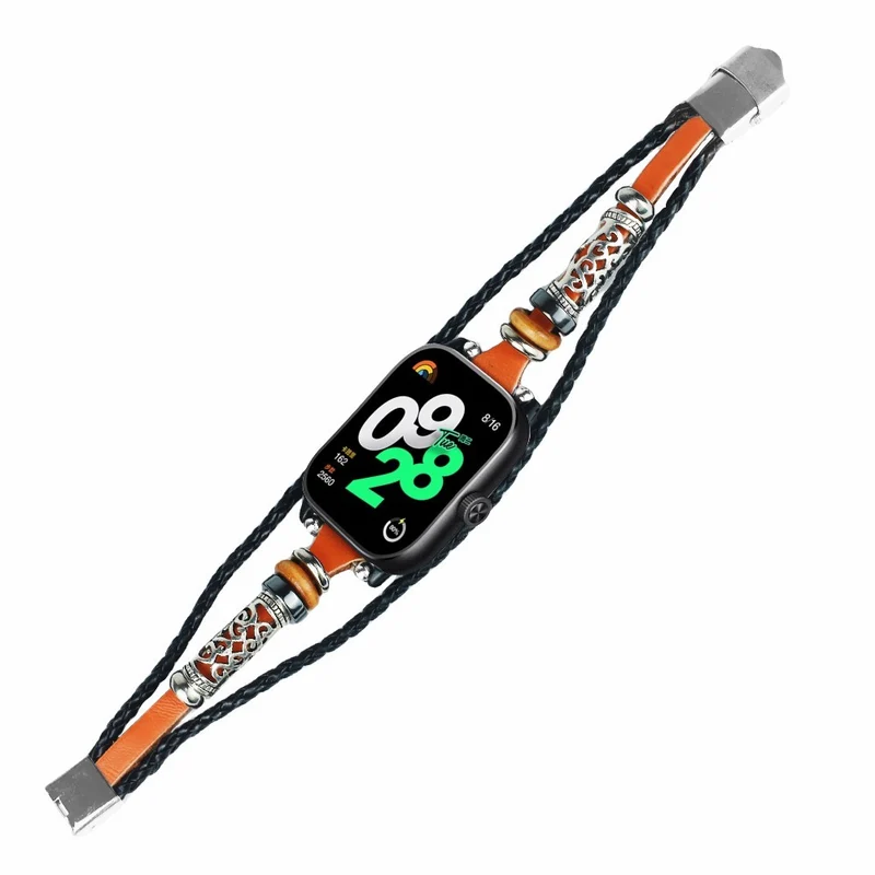 Xiaomi Redmi Watch 4 Watch Band Retro Stylish DIY Beaded Wrist Strap