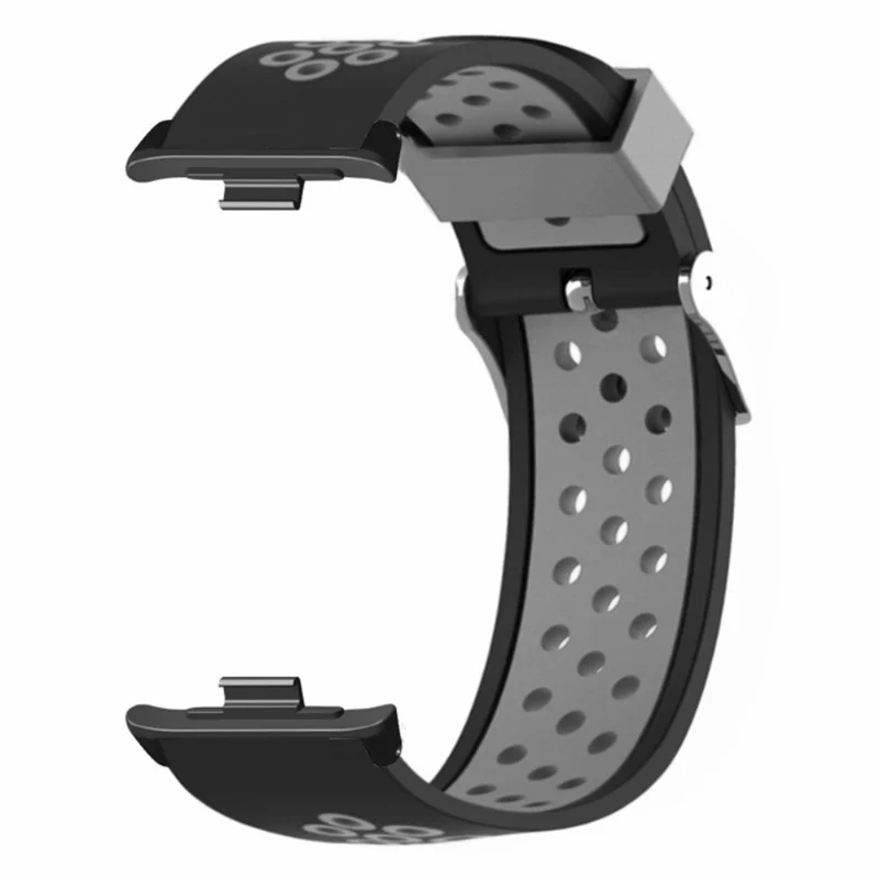 Xiaomi Redmi Watch 4 Dual Color Silicone Watch Band Wrist Strap - Black+Red