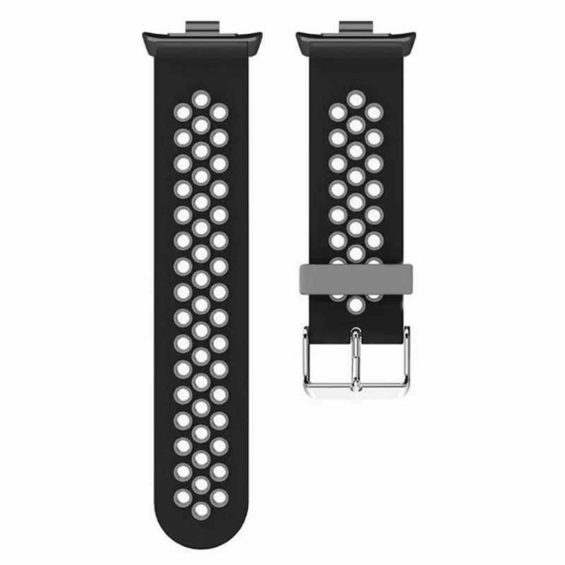 Xiaomi Redmi Watch 4 Dual Color Silicone Watch Band Wrist Strap - Black+Red