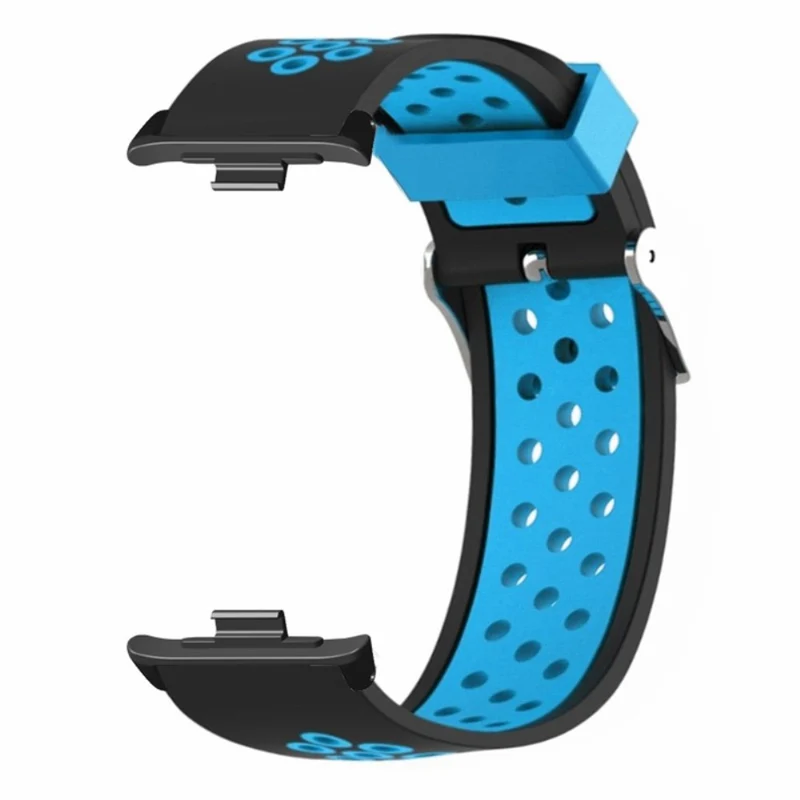 Xiaomi Redmi Watch 4 Dual Color Silicone Watch Band Wrist Strap - Black+Red