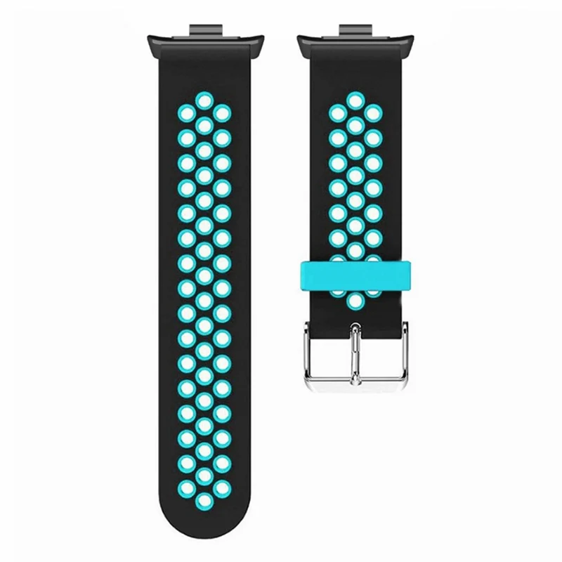 Xiaomi Redmi Watch 4 Dual Color Silicone Watch Band Wrist Strap - Black+Red