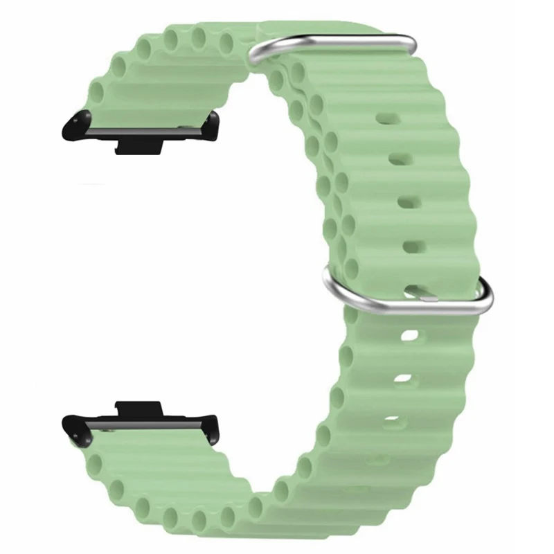 Xiaomi Redmi Watch 4 Silicone Watch Band Wrist Strap with Alloy Connector - Light Green