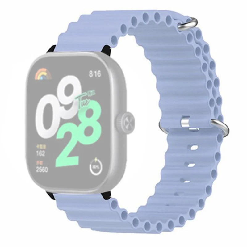 Xiaomi Redmi Watch 4 Silicone Watch Band Wrist Strap with Alloy Connector - Light Green