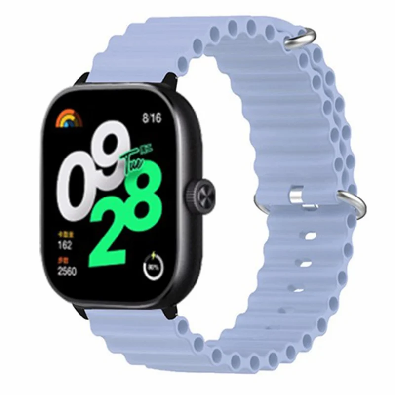 Xiaomi Redmi Watch 4 Silicone Watch Band Wrist Strap with Alloy Connector - Light Green