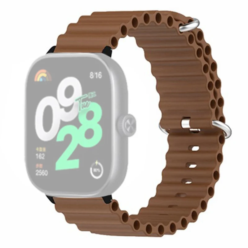 Xiaomi Redmi Watch 4 Silicone Watch Band Wrist Strap with Alloy Connector - Light Green