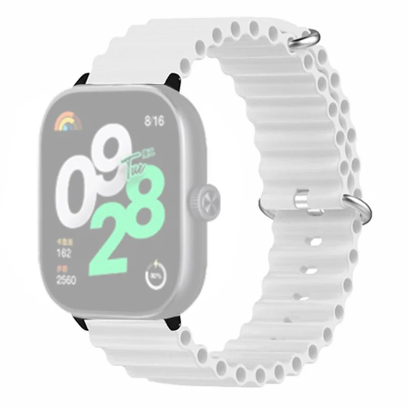 Xiaomi Redmi Watch 4 Silicone Watch Band Wrist Strap with Alloy Connector - Light Green