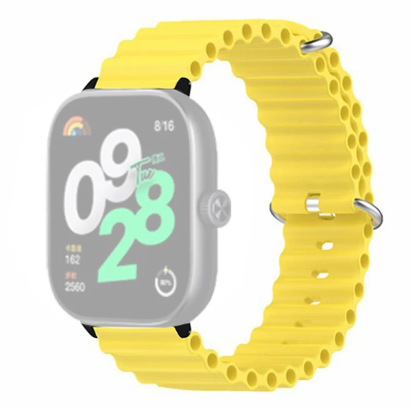 Xiaomi Redmi Watch 4 Silicone Watch Band Wrist Strap with Alloy Connector - Light Green