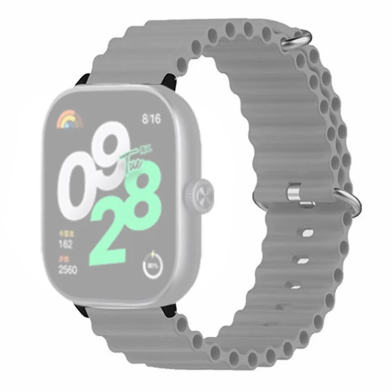 Xiaomi Redmi Watch 4 Silicone Watch Band Wrist Strap with Alloy Connector - Light Green