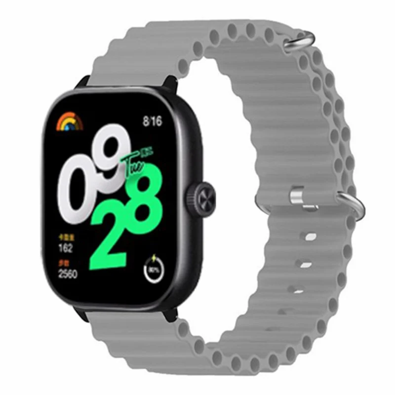 Xiaomi Redmi Watch 4 Silicone Watch Band Wrist Strap with Alloy Connector - Light Green