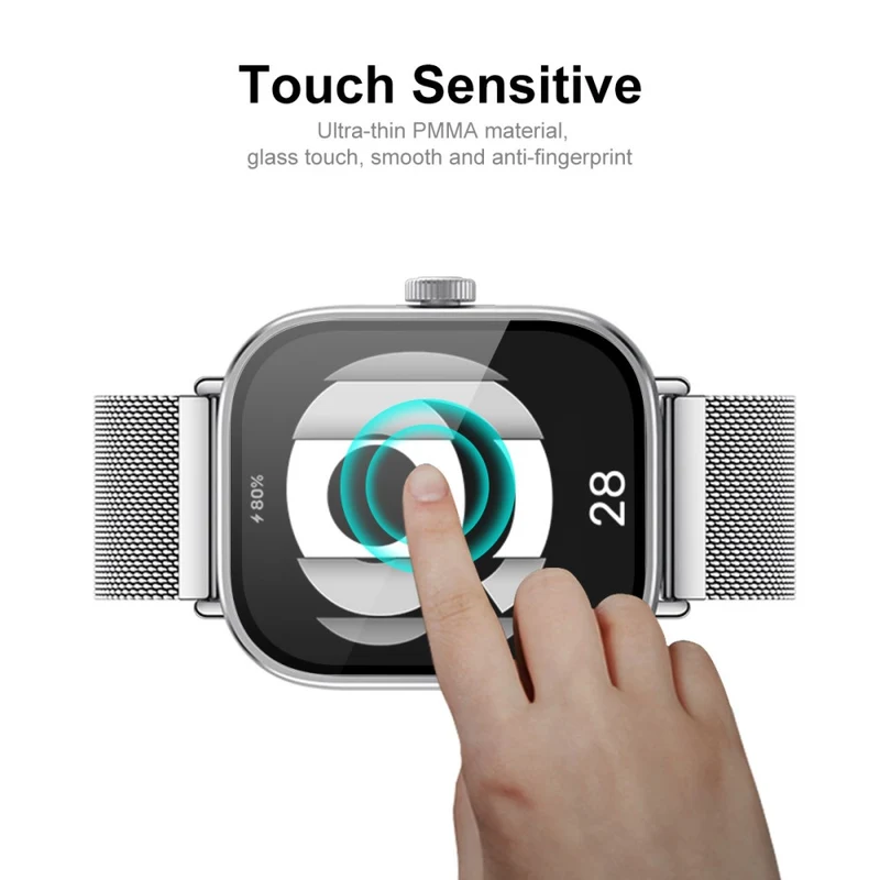3-pack Xiaomi Redmi Watch 4 Flexible Watch Screen Protector Scratch-Resistant HD Clear Hydrogel Film