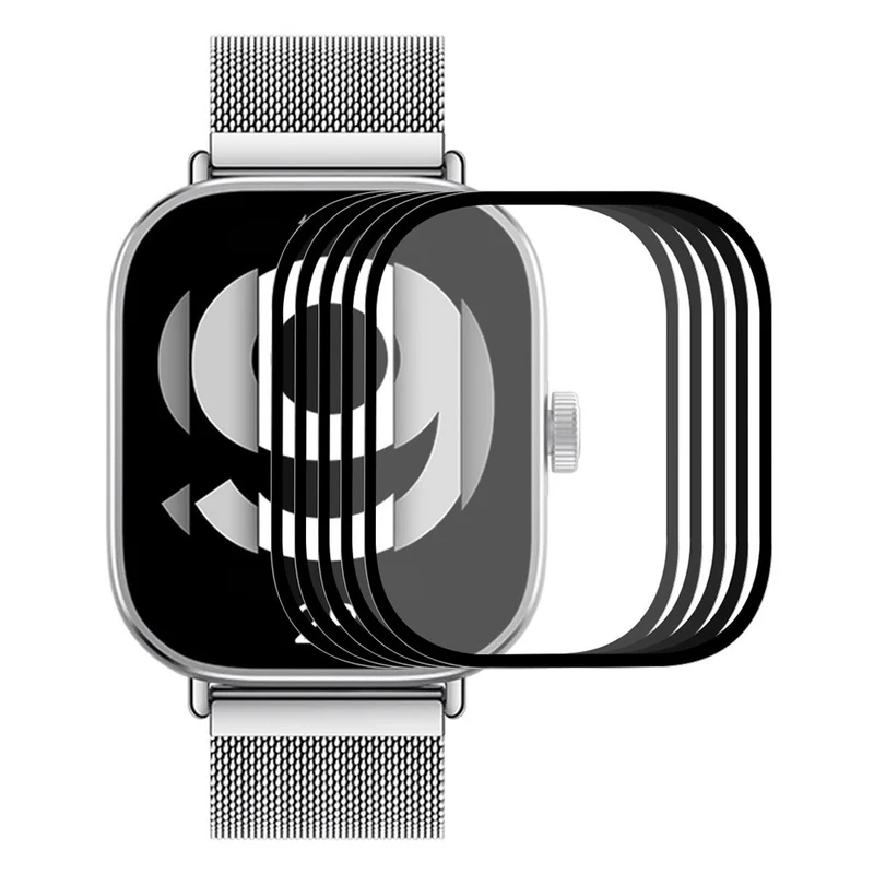 3-pack Xiaomi Redmi Watch 4 Flexible Watch Screen Protector Scratch-Resistant HD Clear Hydrogel Film