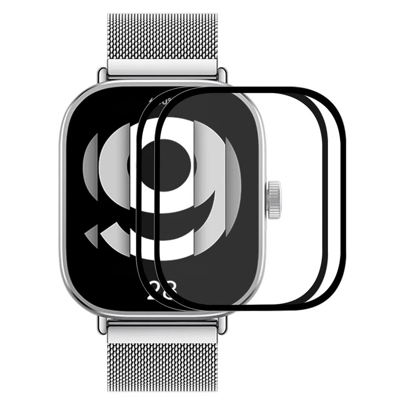 3-pack Xiaomi Redmi Watch 4 Flexible Watch Screen Protector Scratch-Resistant HD Clear Hydrogel Film