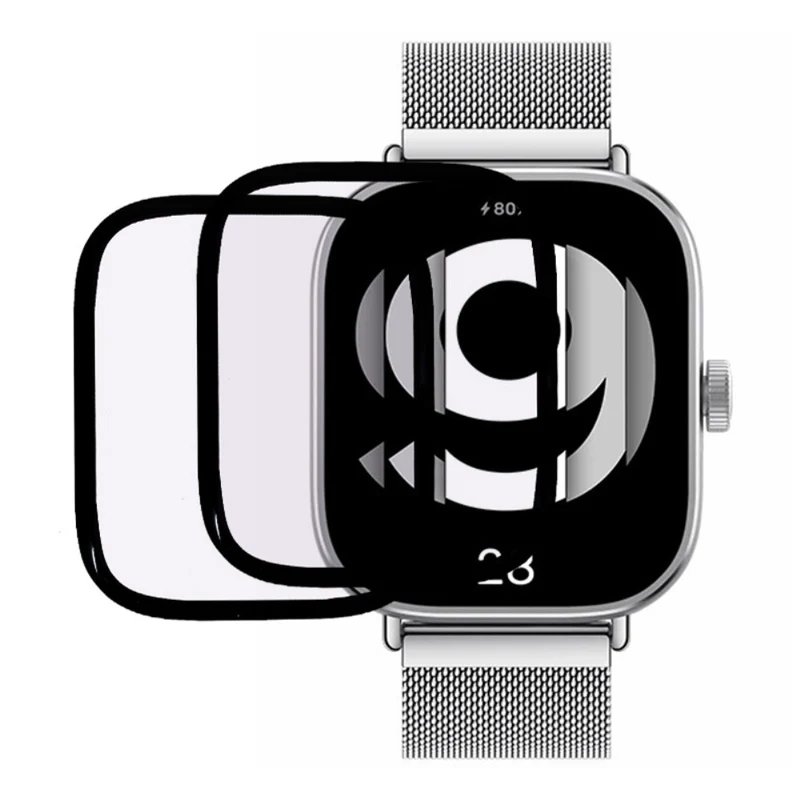 3-pack Xiaomi Redmi Watch 4 Flexible Watch Screen Protector Scratch-Resistant HD Clear Hydrogel Film