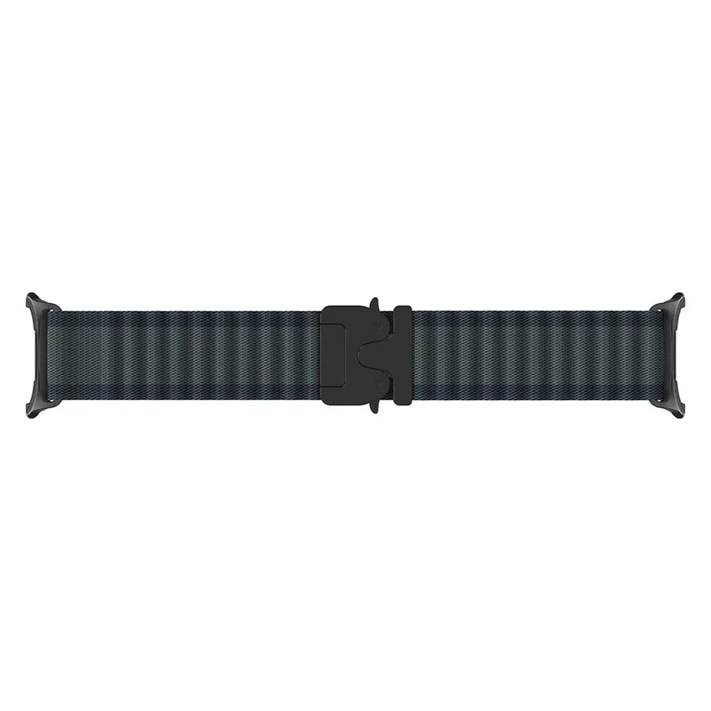 Samsung Galaxy Watch 9 - 44mm Outdoor Nylonarmband mit P-Schnalle (Schwarz mit Schwarz)