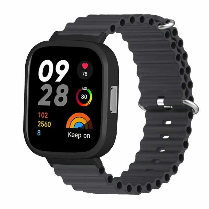 Xiaomi Redmi Watch 3 Sport Bands Ocean Flexible Watch Strap with Case