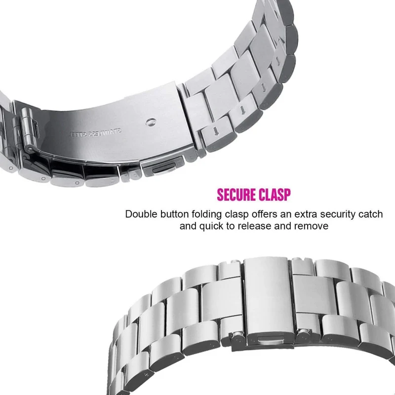 Xiaomi RedMi Watch 2 / Watch 2 Lite Watch Band 3-beads Solid Metal Strap Replacement