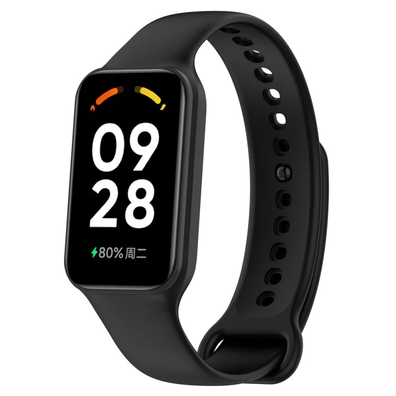 Xiaomi Smart Band 8 Active / Redmi Band 2 Flexible Watch Band Replacement Wrist Strap with Watch Case