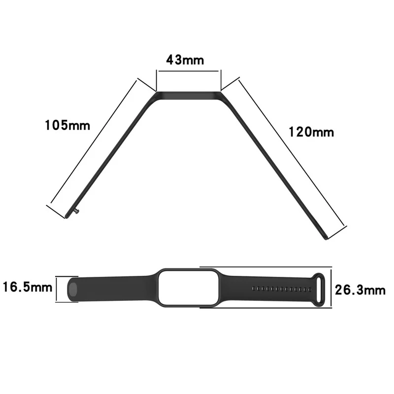Xiaomi Smart Band 8 Active / Redmi Band 2 Flexible Watch Band Replacement Wrist Strap with Watch Case
