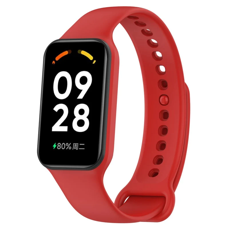 Xiaomi Smart Band 8 Active / Redmi Band 2 Flexible Watch Band Replacement Wrist Strap with Watch Case