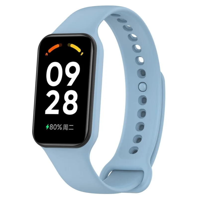 Xiaomi Smart Band 8 Active / Redmi Band 2 Flexible Watch Band Replacement Wrist Strap with Watch Case