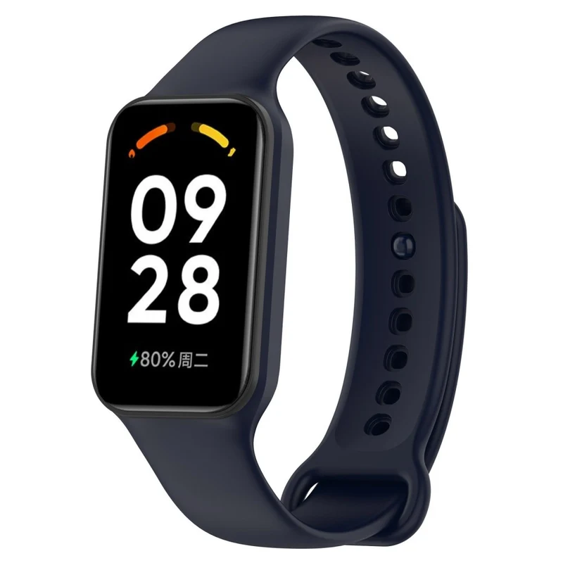 Xiaomi Smart Band 8 Active / Redmi Band 2 Flexible Watch Band Replacement Wrist Strap with Watch Case