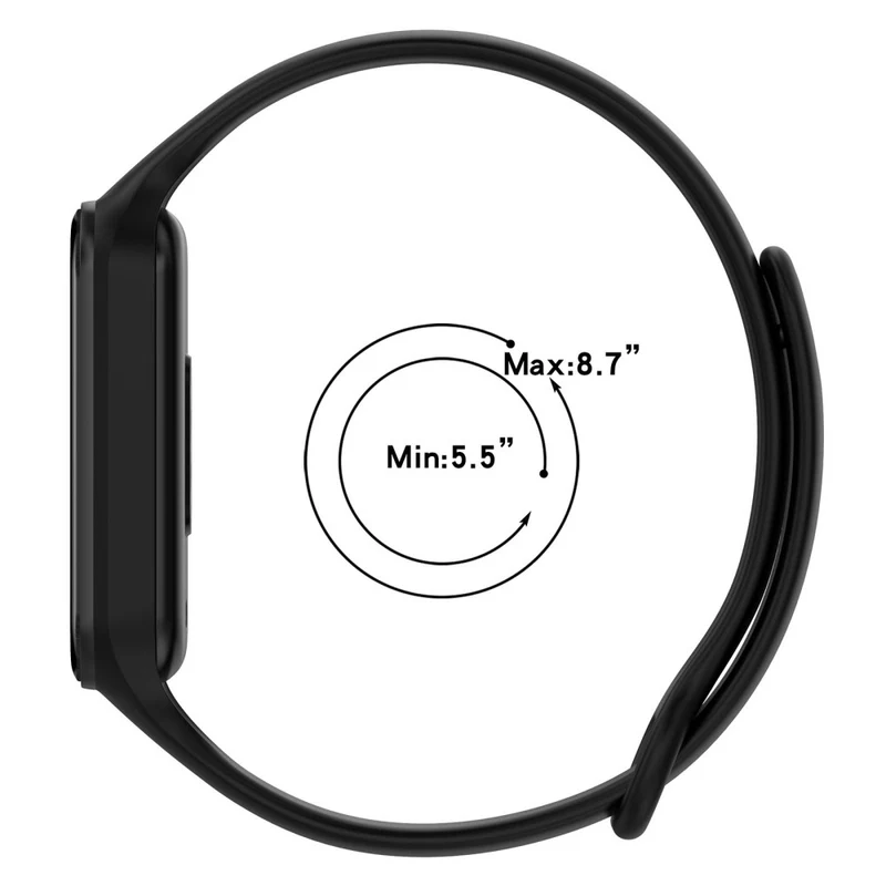 Xiaomi Smart Band 8 Active / Redmi Band 2 Flexible Watch Band Replacement Wrist Strap with Watch Case