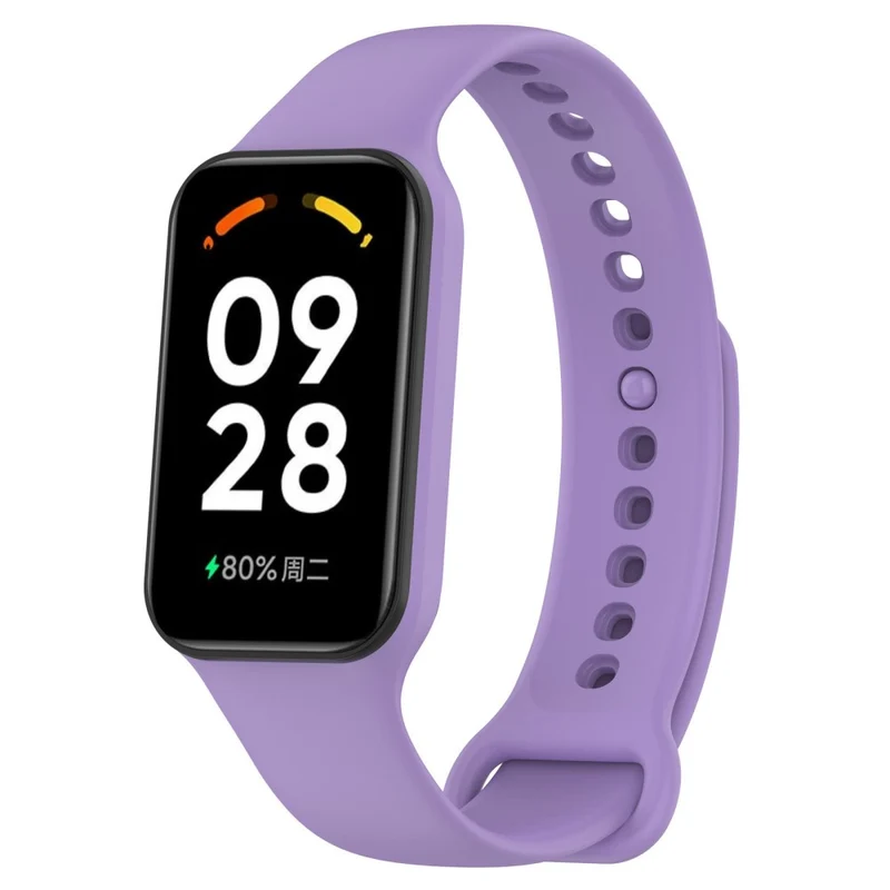 Xiaomi Smart Band 8 Active / Redmi Band 2 Flexible Watch Band Replacement Wrist Strap with Watch Case