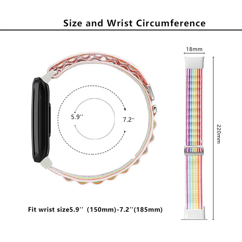KALEBOL KLB-GSNL-001 Xiaomi Mi Band 7 Pro Nylon Straps Soft Replacement Watch Band