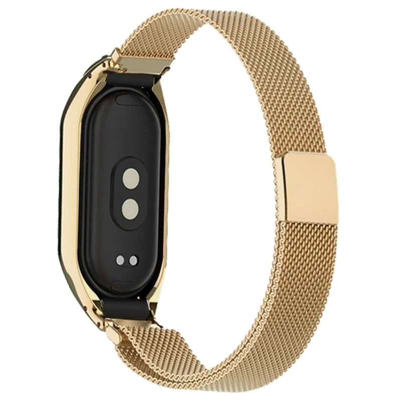 KALEBOL Series Xiaomi Mi Band 6 / 5 Stainless Steel Watch Band Magnetic Milanese Strap