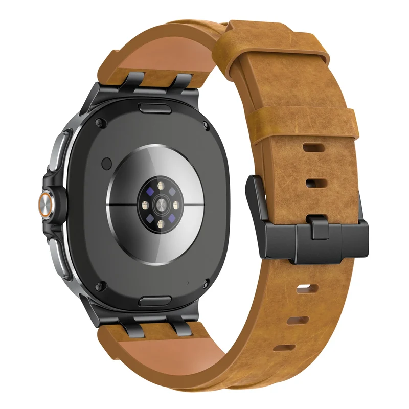 Samsung Galaxy Watch 9 - 40mm Solides Lederarmband (Braun)