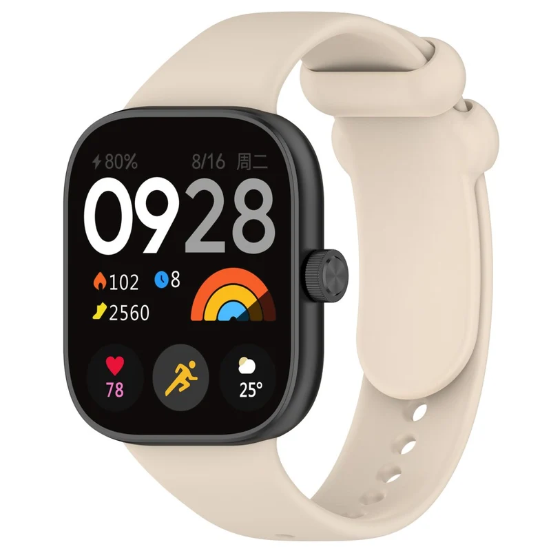 Xiaomi Redmi Watch 4 / Mi 8 Pro Silicone Watch Band with Black Buckle