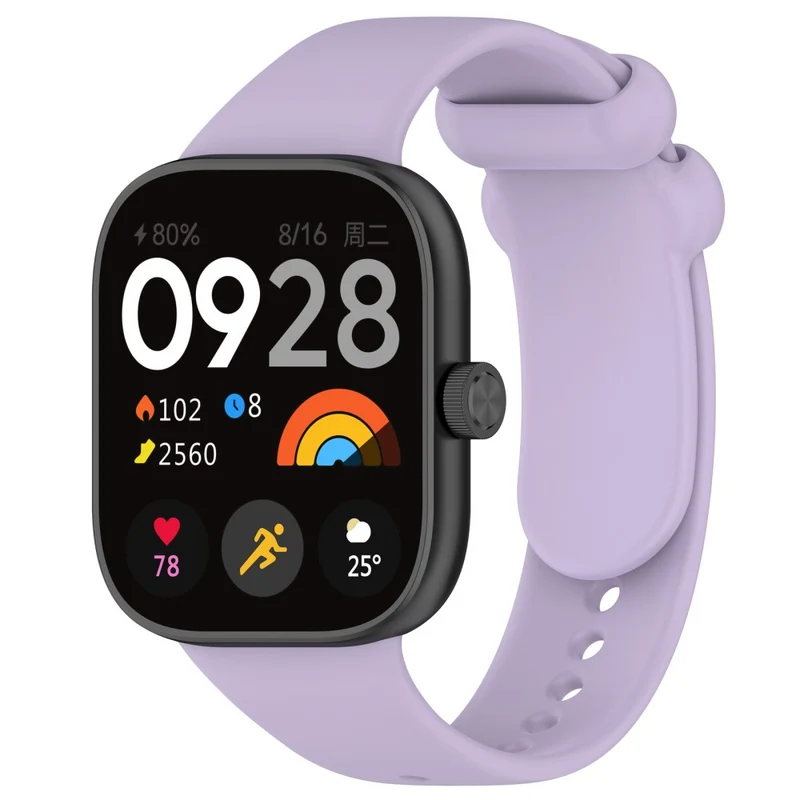 Xiaomi Redmi Watch 4 / Mi 8 Pro Silicone Watch Band with Black Buckle