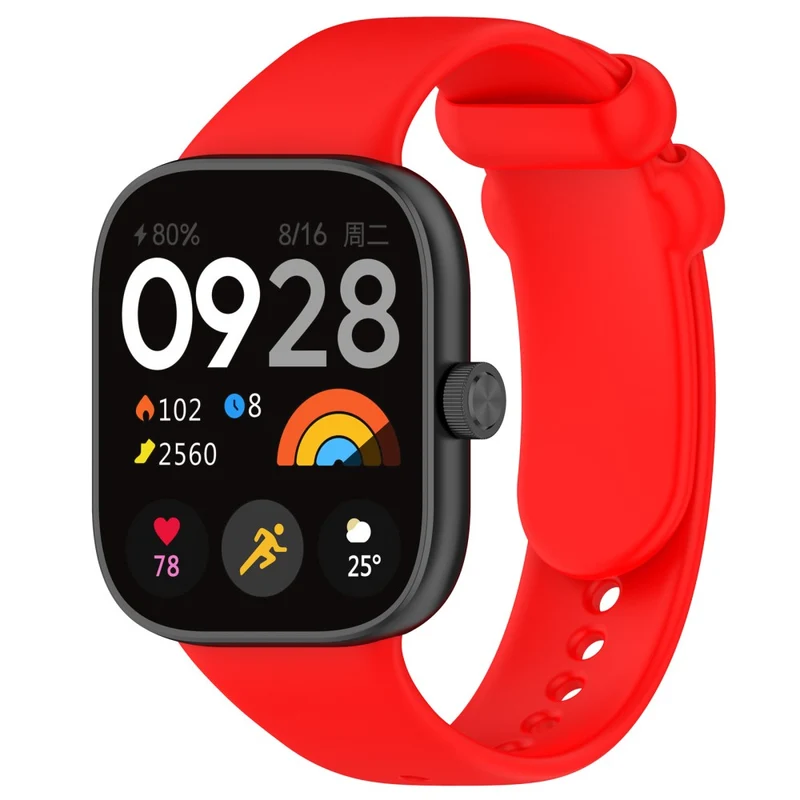 Xiaomi Redmi Watch 4 / Mi 8 Pro Silicone Watch Band with Black Buckle