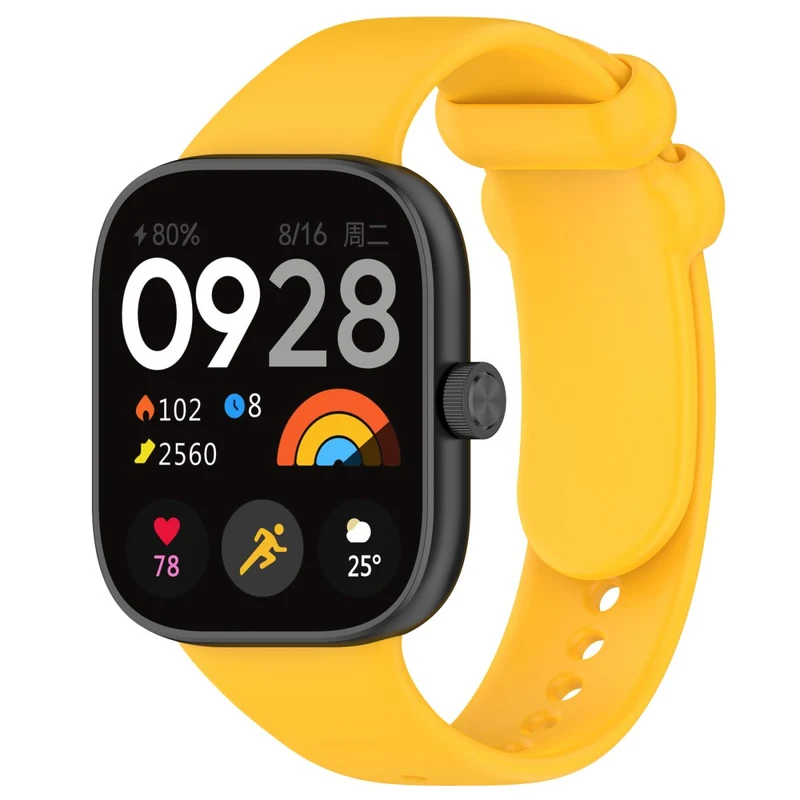 Xiaomi Redmi Watch 4 / Mi 8 Pro Silicone Watch Band with Black Buckle