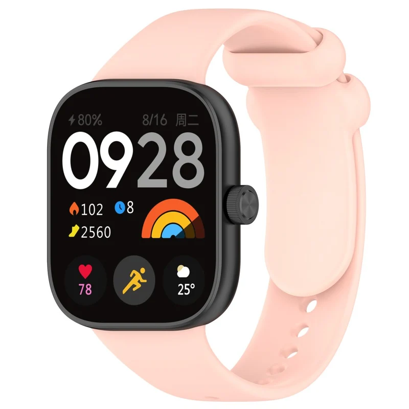 Xiaomi Redmi Watch 4 / Mi 8 Pro Silicone Watch Band with Black Buckle