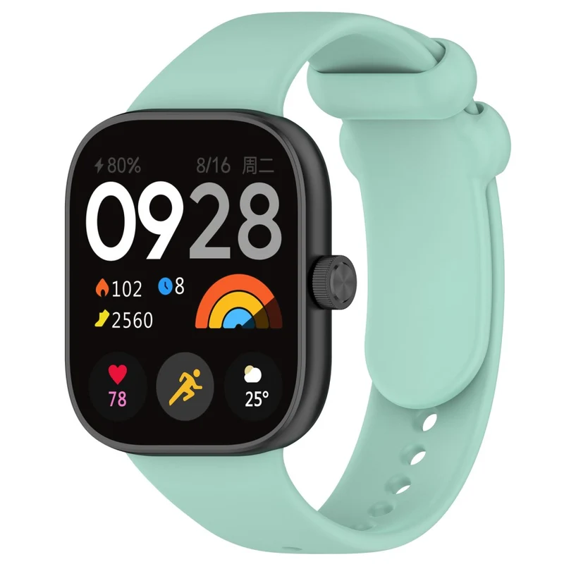 Xiaomi Redmi Watch 4 / Mi 8 Pro Silicone Watch Band with Black Buckle