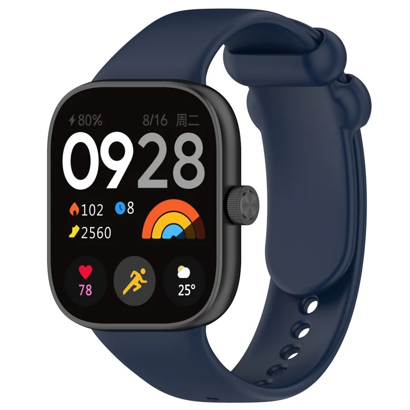 Xiaomi Redmi Watch 4 / Mi 8 Pro Silicone Watch Band with Black Buckle