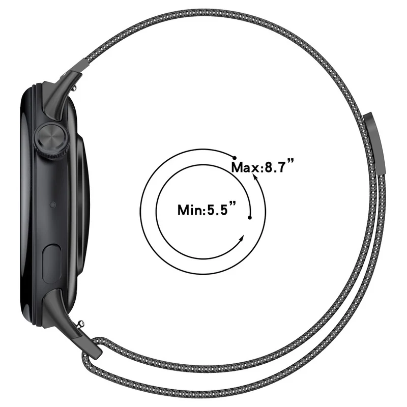Vivo Watch 3 Replacement Wrist Band Stainless Steel Mesh Milanese Watch Strap