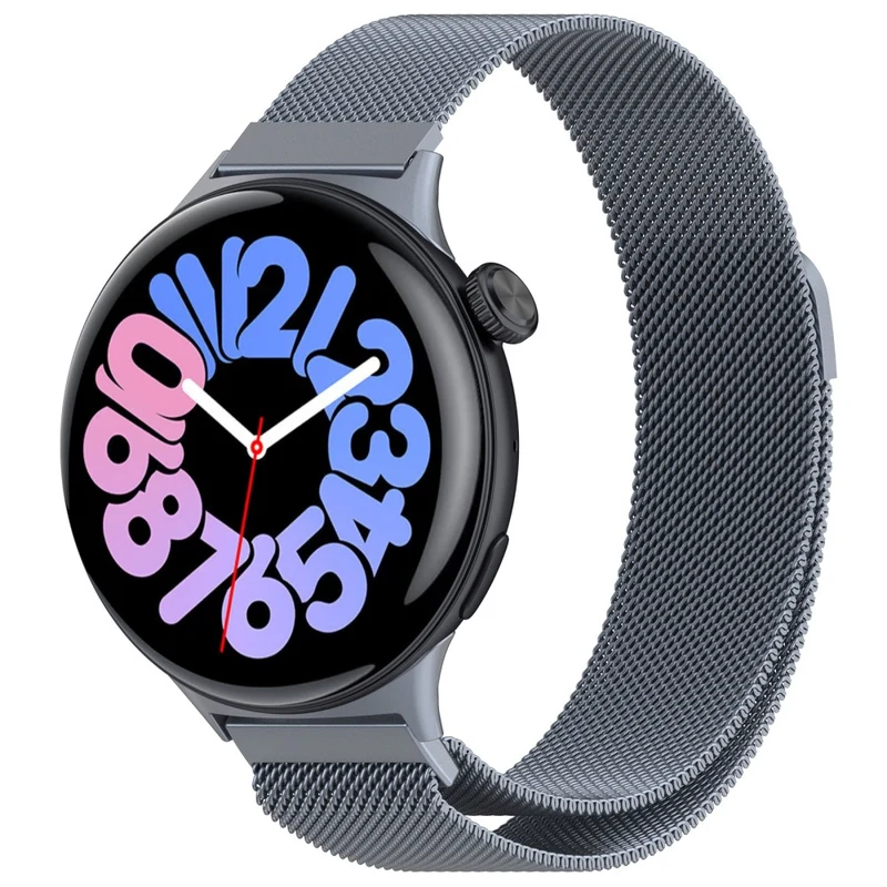 Vivo Watch 3 Magnetic Stainless Steel Milanese Strap Replacement Wrist Band - Space Grey