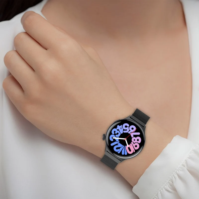Vivo Watch 3 Magnetic Stainless Steel Milanese Strap Replacement Wrist Band - Space Grey