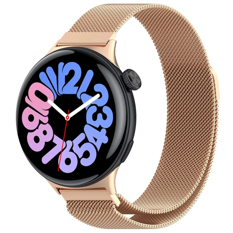 Vivo Watch 3 Replacement Wrist Band Magnetic Stainless Steel Milanese Watch Strap - Rose Gold